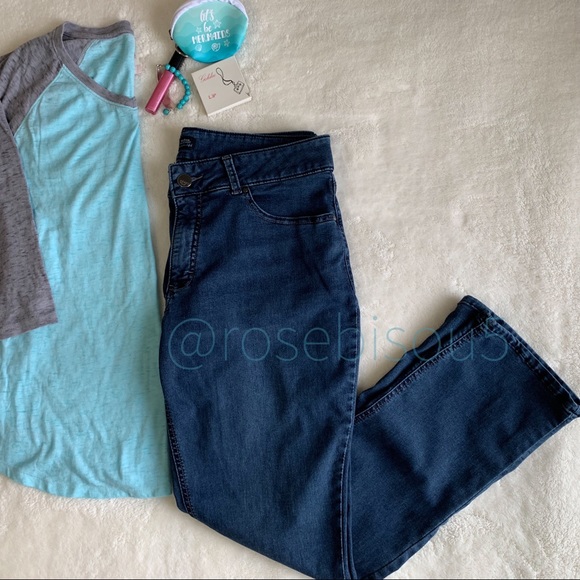 👖🆕{LEE RIDERS} Dark Denim MidRise Slim Straight - Picture 7 of 7